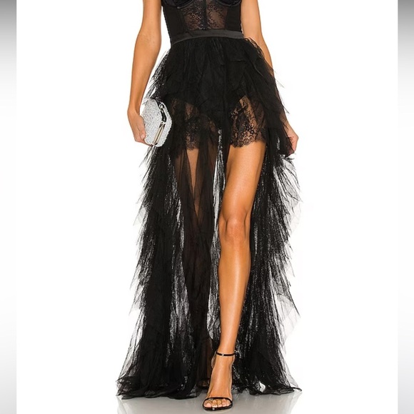 ❌SOLD❌For Love & Lemons X REVOLVE Bustier Gown in Black New with Tags! - Picture 3 of 14